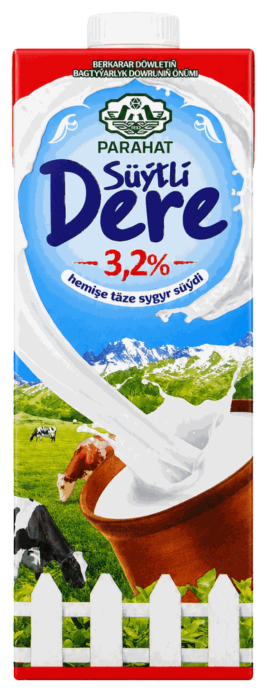 Süýtli Dere молоко 3,2% 1 л
